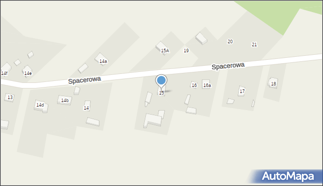 Zapolice, Spacerowa, 15, mapa Zapolice