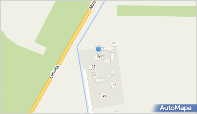 Zawiszyn, Spokojna, 24, mapa Zawiszyn