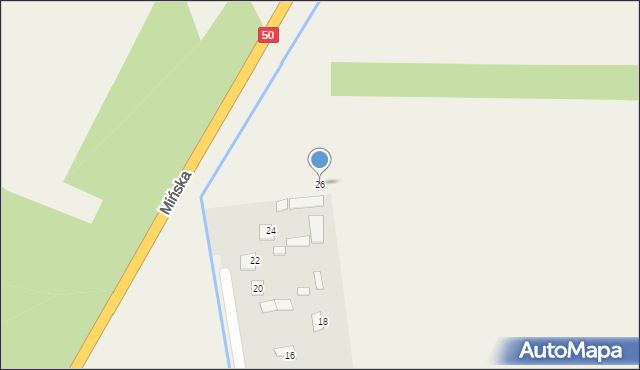 Zawiszyn, Spokojna, 26, mapa Zawiszyn