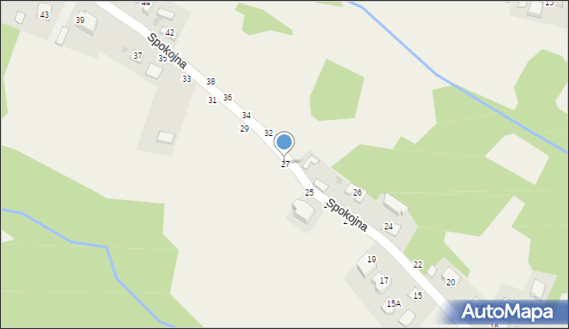 Zgłobice, Spokojna, 27, mapa Zgłobice