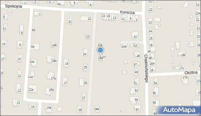 Zgorzelec, Spokojna, 24a, mapa Zgorzelec