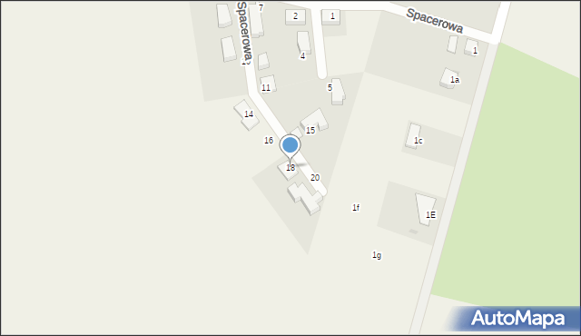 Ziemięcice, Spacerowa, 18, mapa Ziemięcice