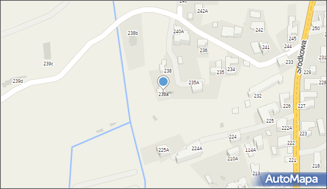 Białka Tatrzańska, Środkowa, 238a, mapa Białka Tatrzańska