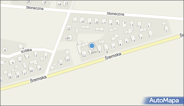 Boguszyn, Śremska, 10, mapa Boguszyn