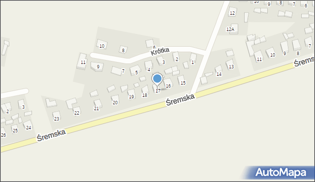 Boguszyn, Śremska, 17, mapa Boguszyn