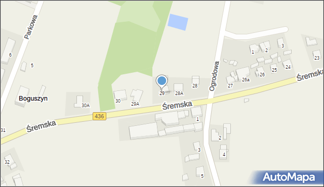 Boguszyn, Śremska, 29, mapa Boguszyn