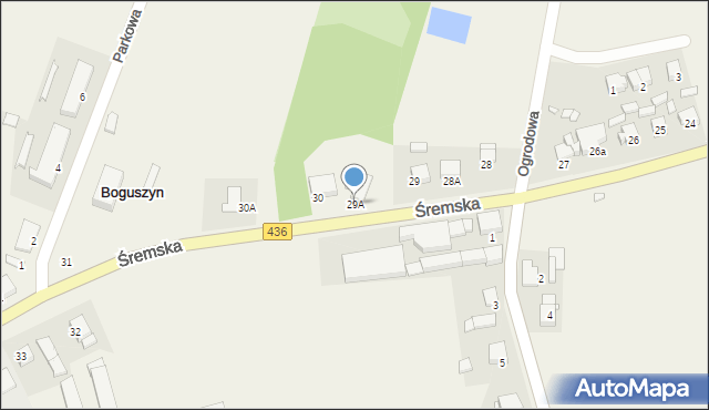 Boguszyn, Śremska, 29A, mapa Boguszyn