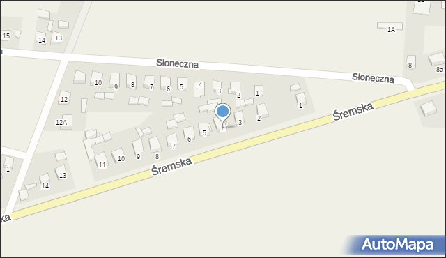 Boguszyn, Śremska, 4, mapa Boguszyn