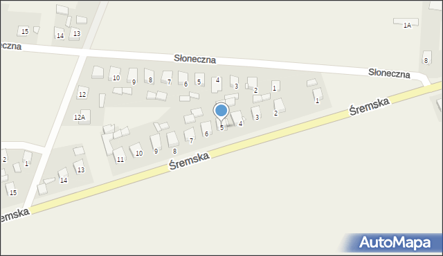 Boguszyn, Śremska, 5, mapa Boguszyn