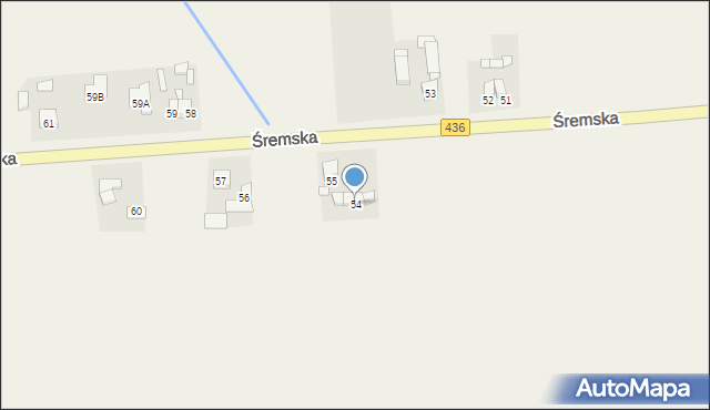 Boguszyn, Śremska, 54, mapa Boguszyn