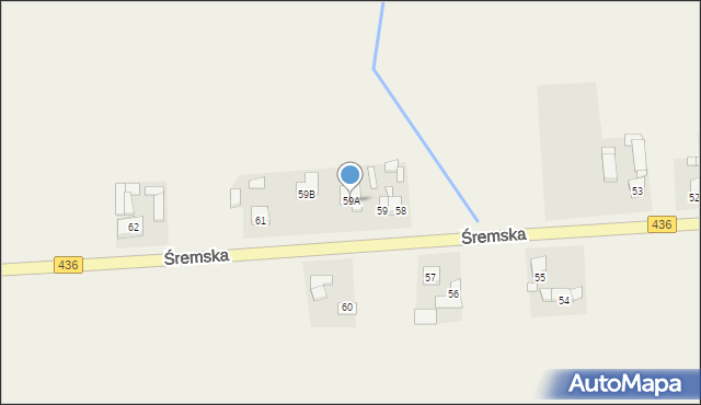 Boguszyn, Śremska, 59A, mapa Boguszyn