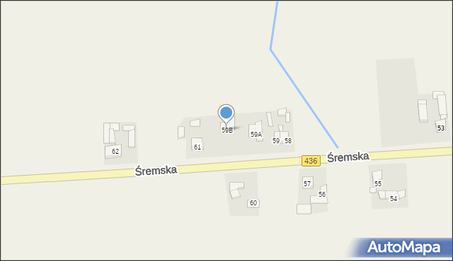 Boguszyn, Śremska, 59B, mapa Boguszyn
