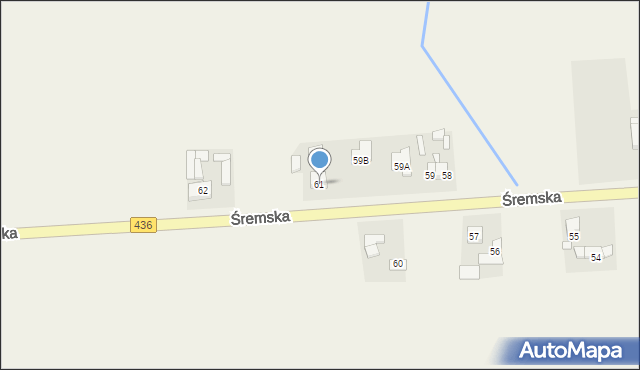 Boguszyn, Śremska, 61, mapa Boguszyn