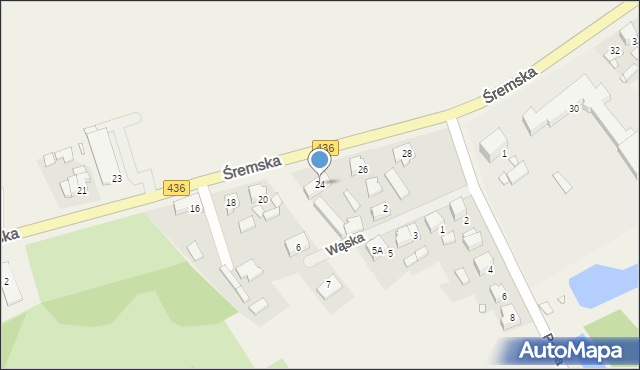Chocicza, Śremska, 24, mapa Chocicza