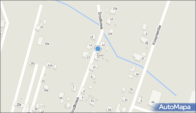 Czerwionka-Leszczyny, Środkowa, 12, mapa Czerwionka-Leszczyny