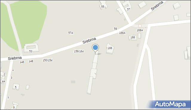 Częstochowa, Srebrna, 144A, mapa Częstochowy