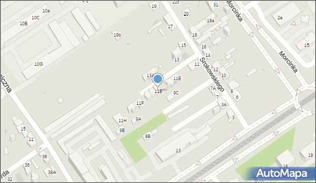 Dąbrowa Górnicza, Srokowskiego Kazimierza, 11B, mapa Dąbrowa Górnicza