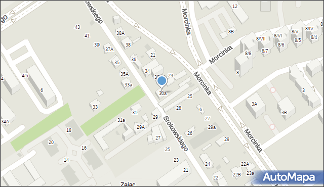 Dąbrowa Górnicza, Srokowskiego Kazimierza, 30a, mapa Dąbrowa Górnicza