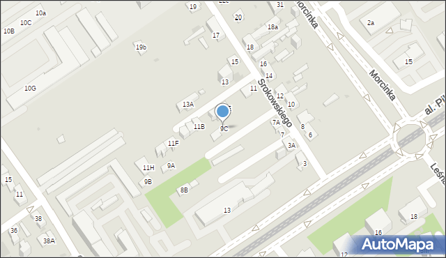 Dąbrowa Górnicza, Srokowskiego Kazimierza, 9C, mapa Dąbrowa Górnicza