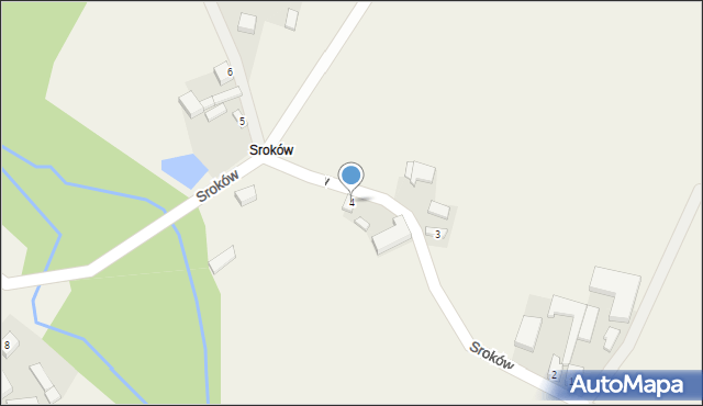 Goszczowa, Sroków, 4, mapa Goszczowa
