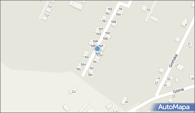 Grodzisk Wielkopolski, Środkowa, 59H, mapa Grodzisk Wielkopolski