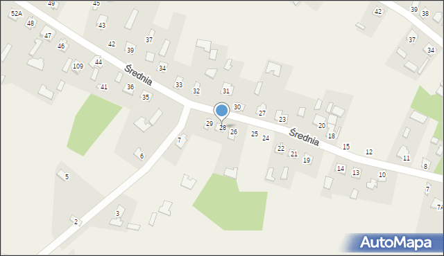 Horodło, Średnia, 28, mapa Horodło