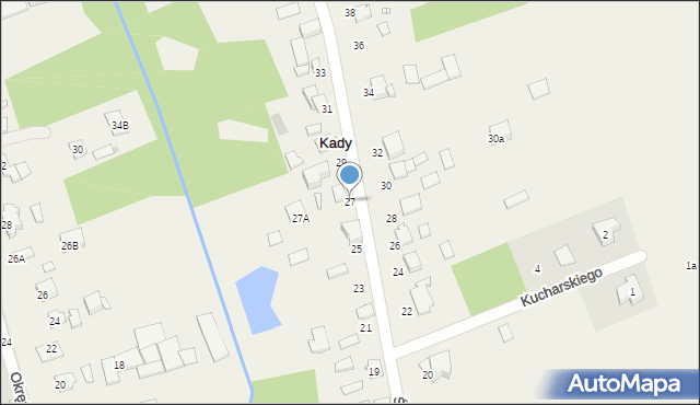 Kady, Środkowa, 27, mapa Kady