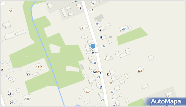 Kady, Środkowa, 33, mapa Kady
