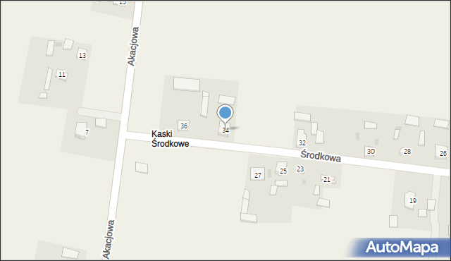 Kaski, Środkowa, 34, mapa Kaski