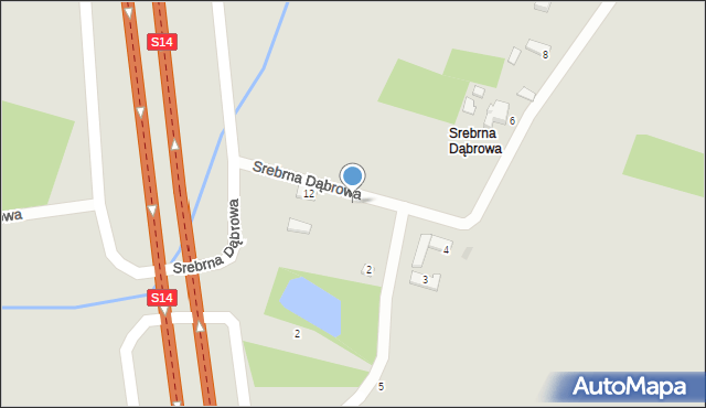 Konstantynów Łódzki, Srebrna Dąbrowa, 2, mapa Konstantynów Łódzki