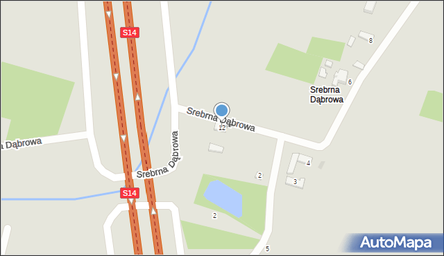 Konstantynów Łódzki, Srebrna Dąbrowa, 4, mapa Konstantynów Łódzki