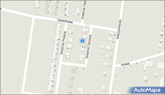 Konstantynów Łódzki, Srebrne Zacisze, 5, mapa Konstantynów Łódzki