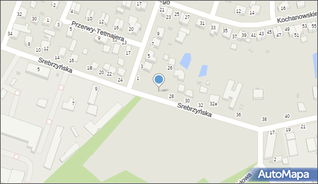 Konstantynów Łódzki, Srebrzyńska, 26, mapa Konstantynów Łódzki