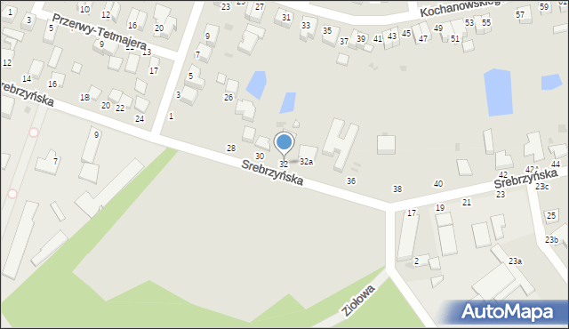 Konstantynów Łódzki, Srebrzyńska, 32, mapa Konstantynów Łódzki