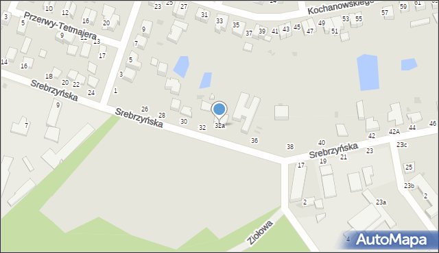 Konstantynów Łódzki, Srebrzyńska, 32a, mapa Konstantynów Łódzki