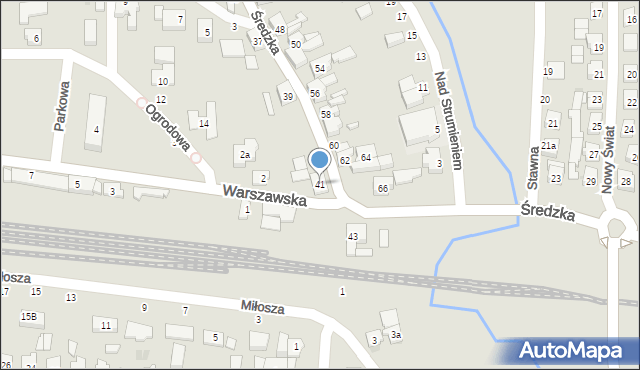 Kostrzyn, Średzka, 41, mapa Kostrzyn