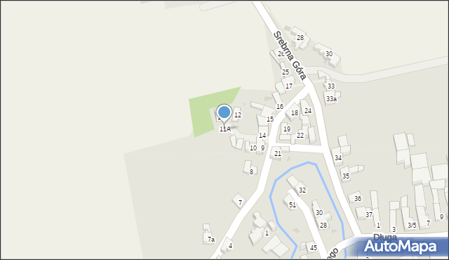 Krzanowice, Srebrna Góra, 11A, mapa Krzanowice