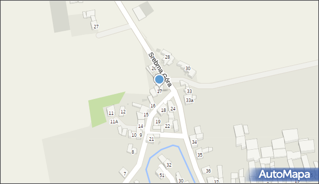 Krzanowice, Srebrna Góra, 17, mapa Krzanowice