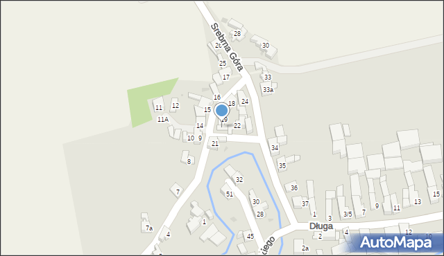 Krzanowice, Srebrna Góra, 20, mapa Krzanowice