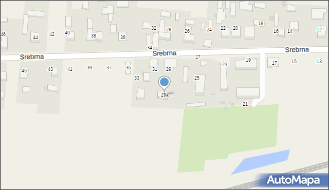 Marianka Rędzińska, Srebrna, 29a, mapa Marianka Rędzińska