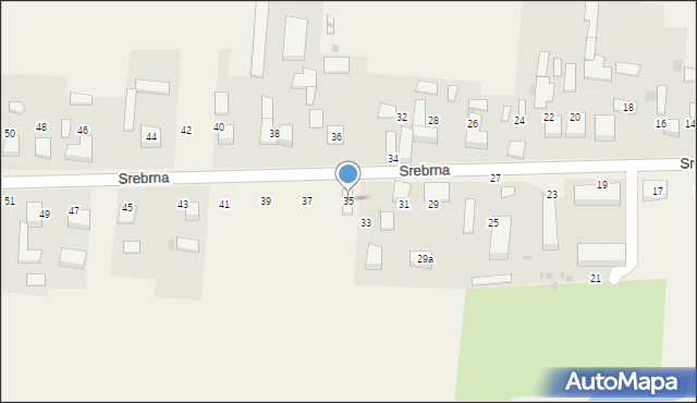 Marianka Rędzińska, Srebrna, 35, mapa Marianka Rędzińska