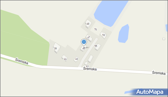 Mechlin, Śremska, 45, mapa Mechlin