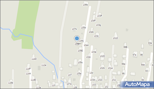 Myślenice, Średniawskiego Andrzeja, 106b, mapa Myślenice