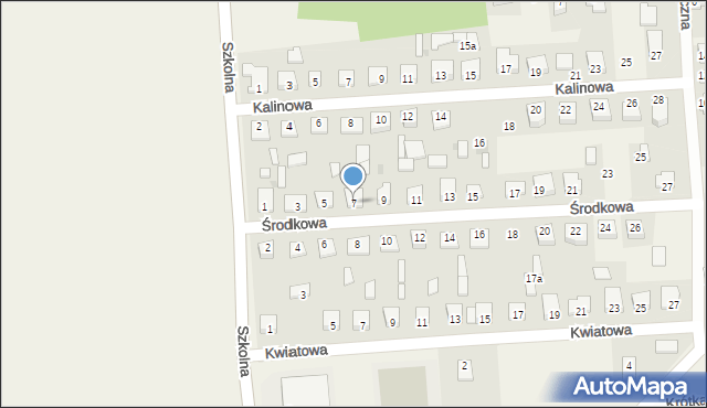 Nowe Miszewo, Środkowa, 7, mapa Nowe Miszewo