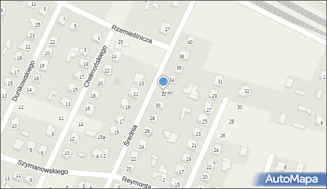 Olszewo-Borki, Średnia, 32, mapa Olszewo-Borki