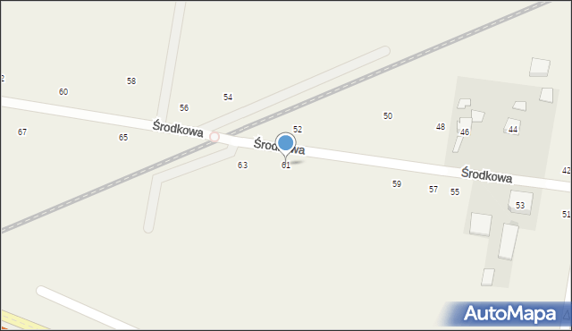 Opacz-Kolonia, Środkowa, 61, mapa Opacz-Kolonia