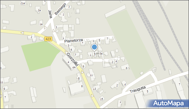 Opole, Średnia, 3, mapa Opola