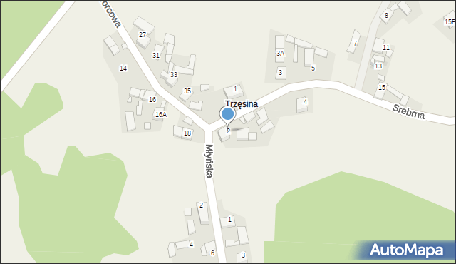 Osowiec, Srebrna, 2, mapa Osowiec