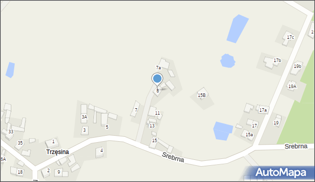 Osowiec, Srebrna, 8, mapa Osowiec