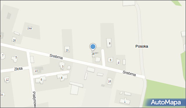 Posoka, Srebrna, 18, mapa Posoka